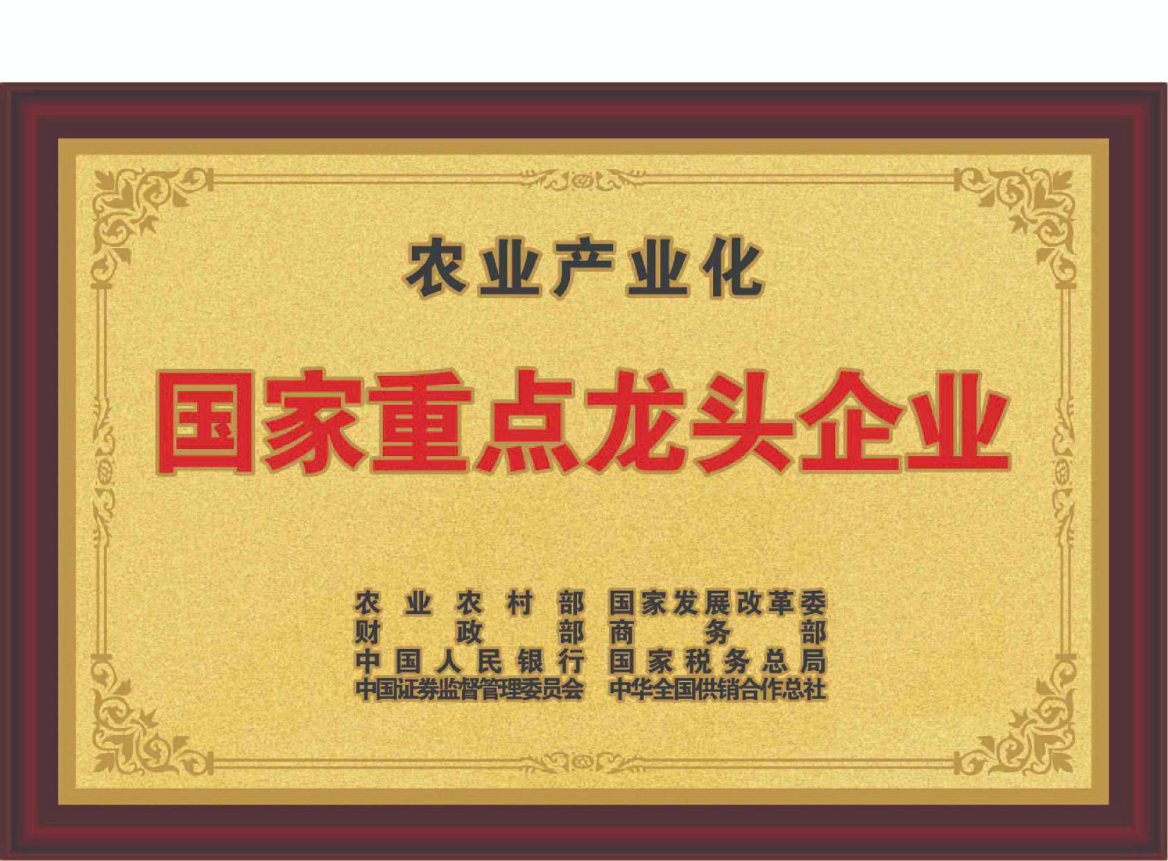 農業產業化國家重點龍頭企業